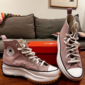 Brand New Lilac Converse Run Star Hike